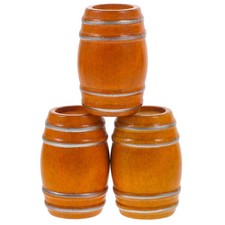  3pcs Miniature Wooden Beer