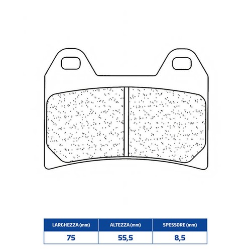 Brake pads 2539xbk5 - pads, sintered