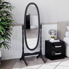 Black Floor Standing Mirror