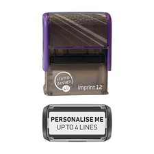 5 Line Personalised Rubber