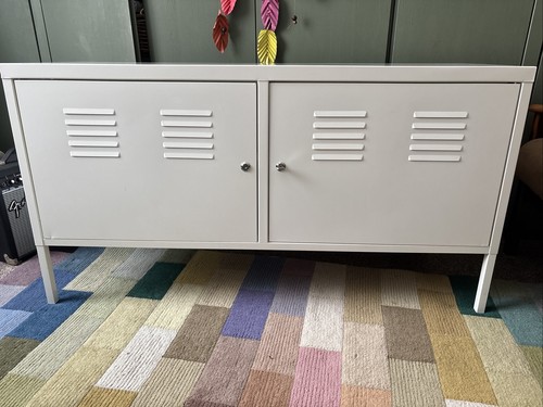 White ikea console - white, tv