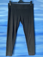 M&S Ladies Black Stretch Capri Pants Size M Womens BLACK Cropped LADIES Marks 14