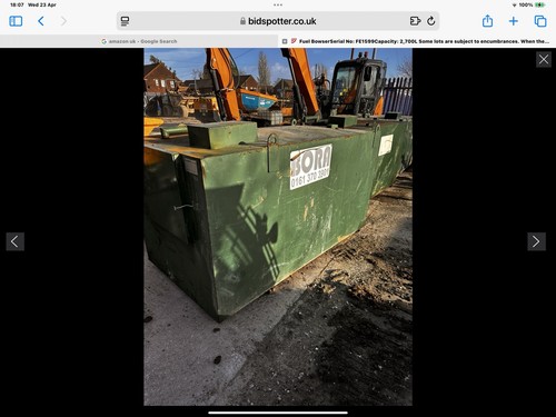 Bunded diesel tank 2700 - ,