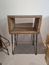 Industrial-Style Metal Wood Free-Standing Shelving Unit