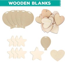 Wooden Craft Shapes with Holes