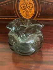 ART NOUVEAU GREEN GLASS VASE - POWELL WHITEFRIARS