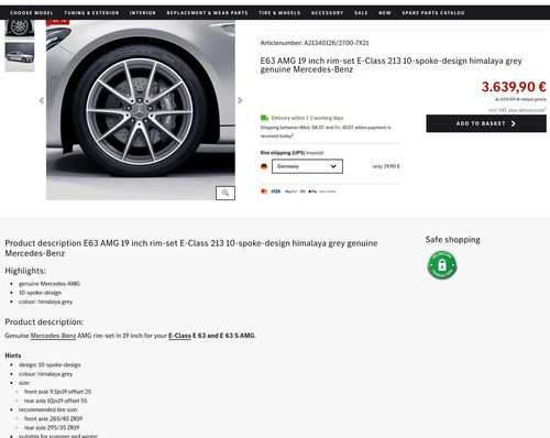 Original mercedes e63s amg - e63s,