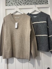 Ladies Jumpers 1 From Asda V-N Long Body 1 From Primark R/N Short Body Size S/M