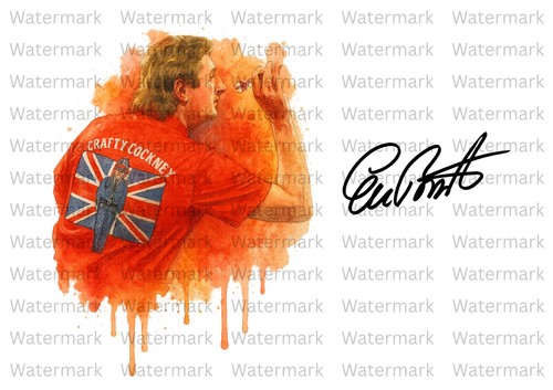 Eric bristow darts signed - bristow,