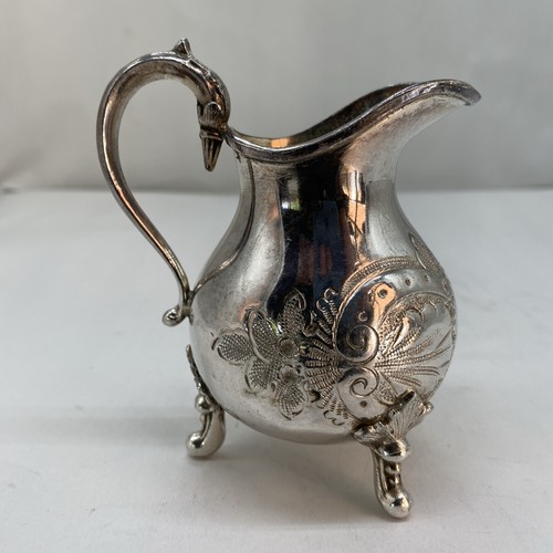 Small plated milk - milk, ornate