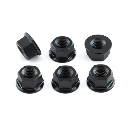 Titanium sprocket nuts x6 - m8,