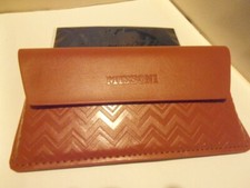 Missoni Brown Leather Glasses