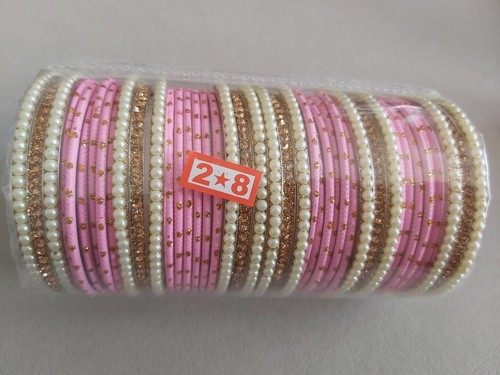 New bangles set light pink - new,