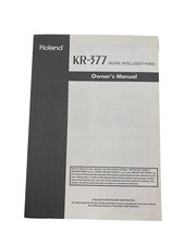 Roland KR-377 Digital Intelligent  Piano - Owner’s Manual (Paperback Book, 2000)