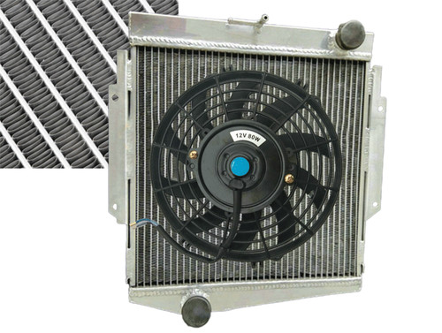 Alu radiator fan - alu, datsun