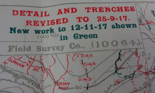 Ww1 special sheet - trench, map