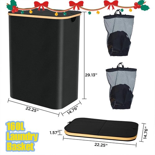 Laundry hamper with lid - lid, 160l