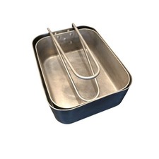 Army mess tins set of two British Army used camping bowl cooking cookset