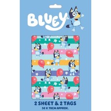 Bluey 2 Sheets & 2 Tags Gift
