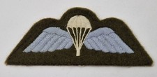 Original British Army Parachute Wings  Embroidered Cloth Jump Wings