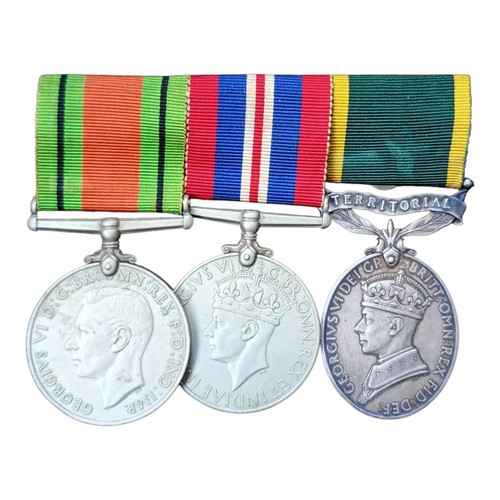 Ww2 territorial medals on - territorial,