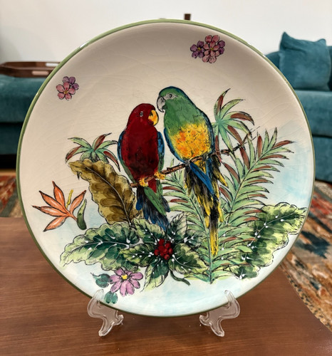 Two vintage hand painted - two,