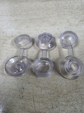 20 Pack, Corrugated Roofing Plastic Screw Cover Caps - Clear Strap Cap