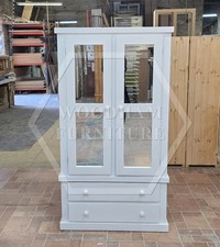 HANDMADE AYLESBURY SPECIAL DOUBLE MIRRORED WARDROBE  (NOT FLATPACKED)