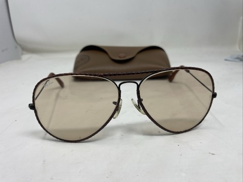 Rare vintage ray - ban, leathers