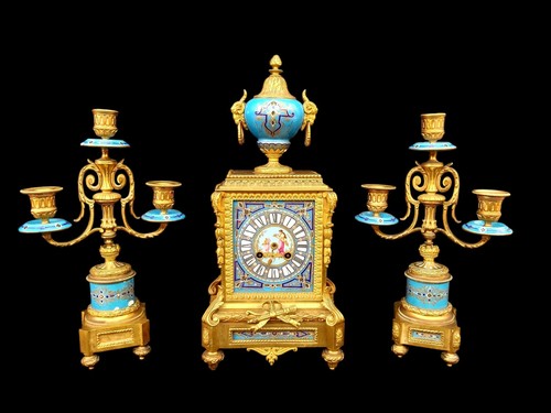 Antique clock french signed - clock,