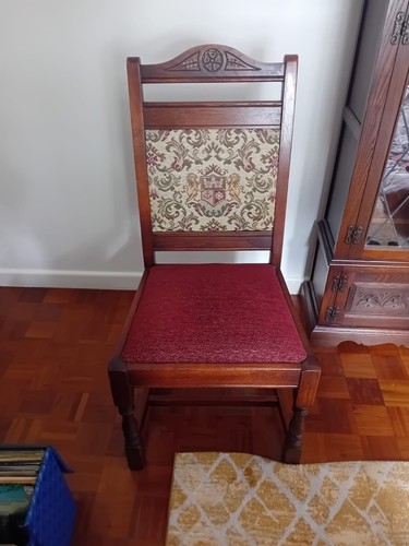 Chairs dining mahogany old - 6, -mahogany