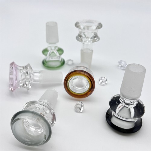 2pc colored 14mm male glass - colored,