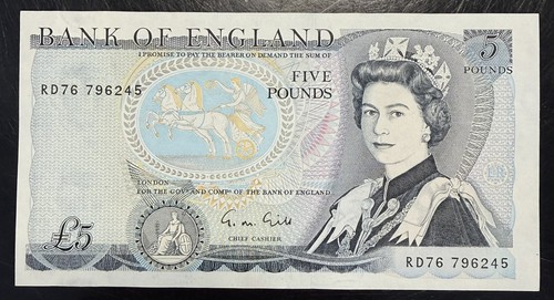 Old five pound - five, £5