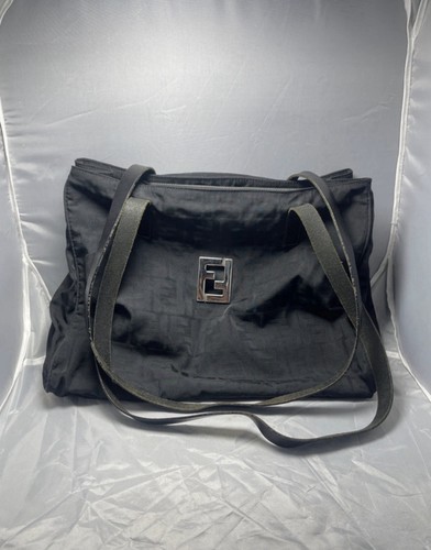 Fendi zucca tote bag - fendi, black