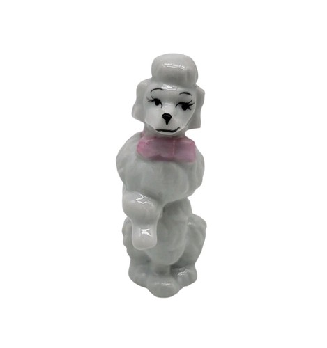 Porcelain white poodle - white, dog