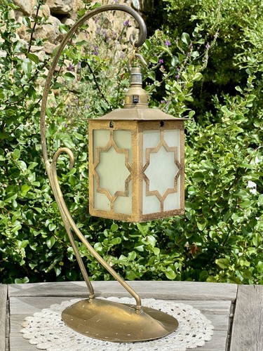 Arts crafts brass glass - crafts,