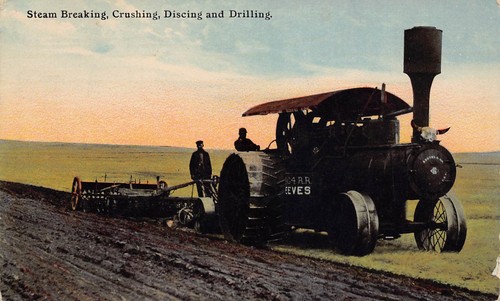 Reeves steam tractor breaking - steam,