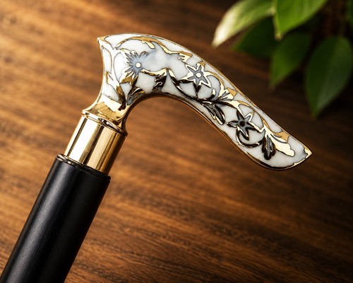Luxury floral handle walking - luxury,