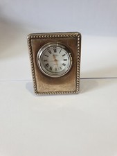 R CARR STERLING SILVER CLOCK