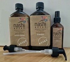 Nashi Argan Shampoo 500ml + Conditioner 500ml + Oil 100ml - Made in Italy
