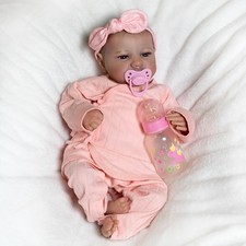 Realistic Reborn Baby Dolls Newborn Girl Doll Vinyl Silicone Handmade Xmas Gift