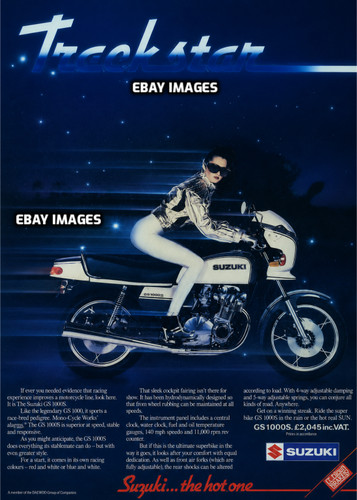 Suzuki gs1000s sales advert - gs1000s,