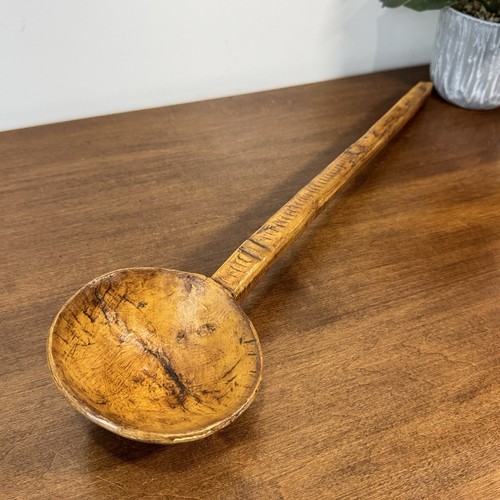 Primitive wooden spoon welsh - wooden,