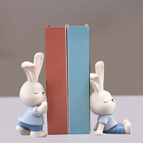 Cute rabbits book ends - cute,