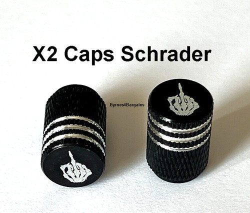 Tyre valve dust caps finger - x2,