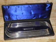 Antique Medical Tools - Set of 11 Lithotomy Sounds By P.Harries & Co & Case
