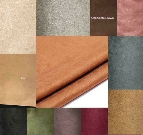 Plain soft faux scuba - scuba, suede