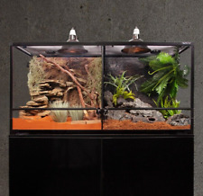 Reptile One 120cm RTF 1200HTD Glass Hinged Door Terrarium Vivarium With 1 Divide