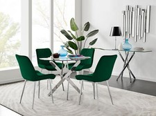 NOVARA Chrome Round Glass