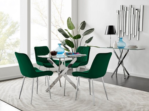 Novara chrome round - novara, glass